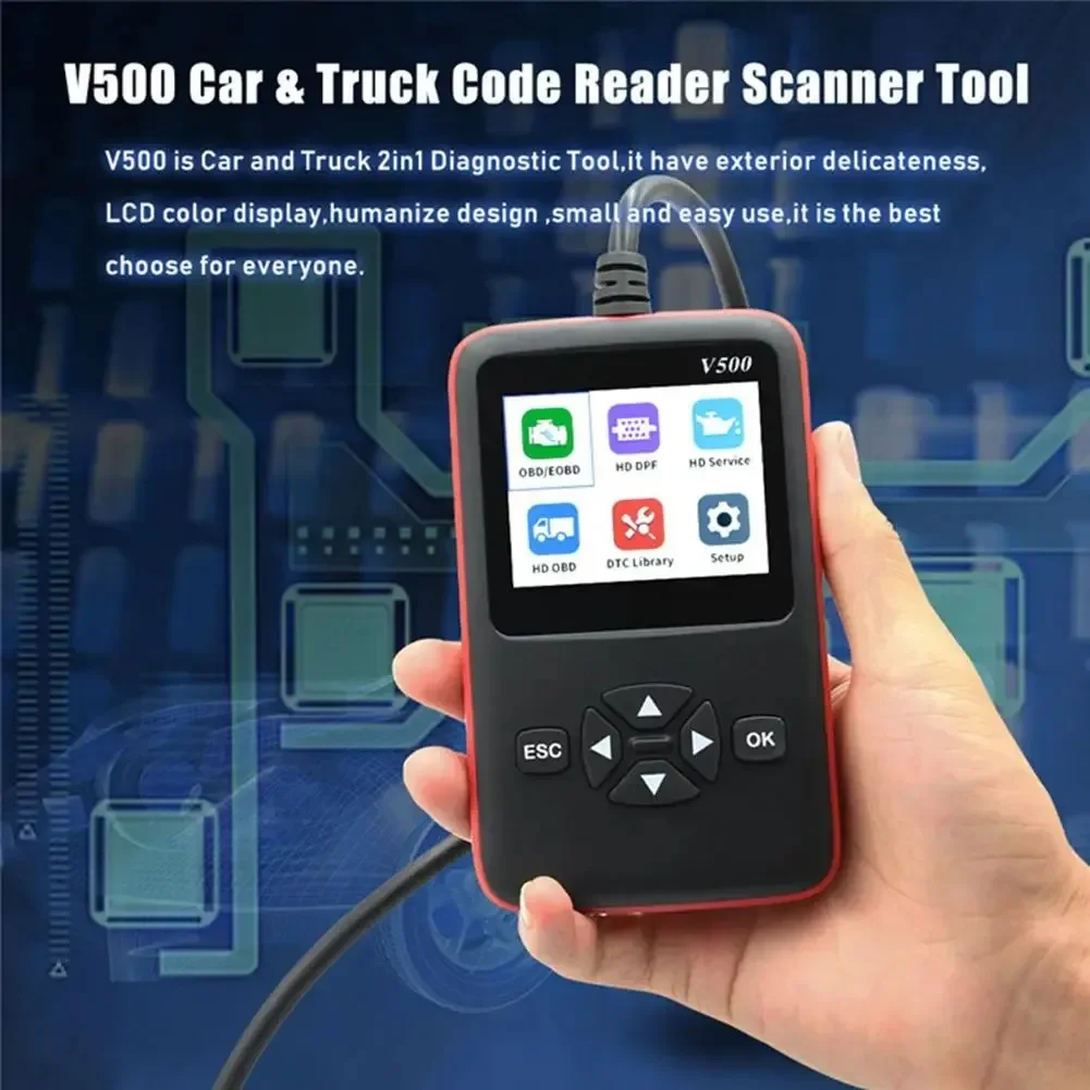 

Car Diagnostic Tool ELM327 OBD OBD2 Engine Code Reader Scanner for Gasoline and Diesel Vehicles V500 V501 V502 Automotive Tools