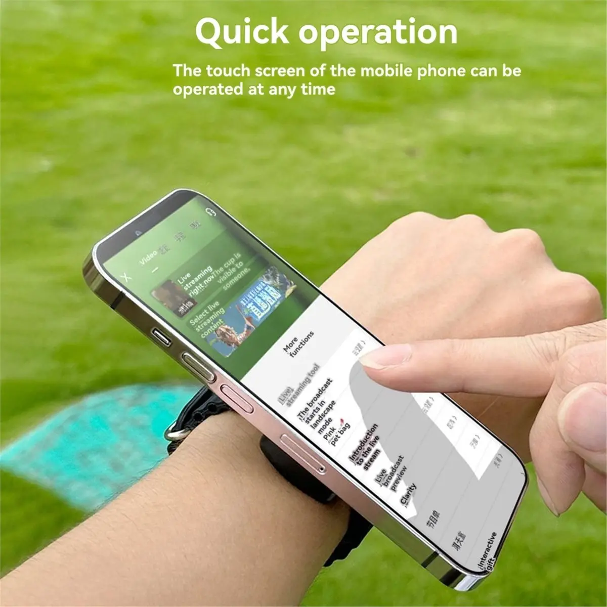 Punctual- Magnetic Wrist Phone Holder, Running Stand, Portable Design Phone Holder for Cycling Gym Arm Running Arm Phone Holder
