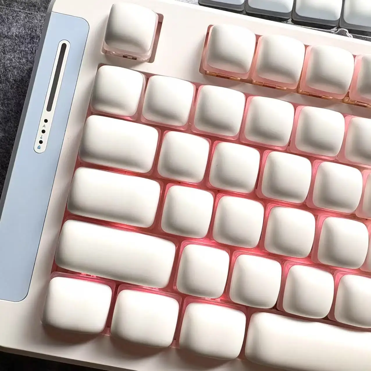 MOG Keycaps 91 Keys Cute Keycaps White PBT Keys for Cute Dye Sublimation Mechanical Keyboard 6.25U for 60 65 68 75 87 - Image 3