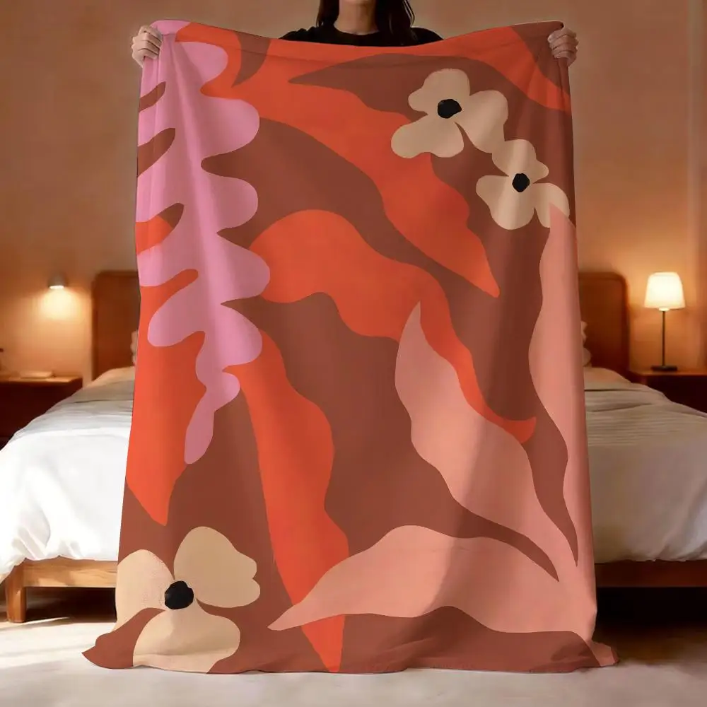 Artist Sylvia Takken Throw Short Plush Throw Blanket Soft Skin-Friendly Multi-Scene Home Office