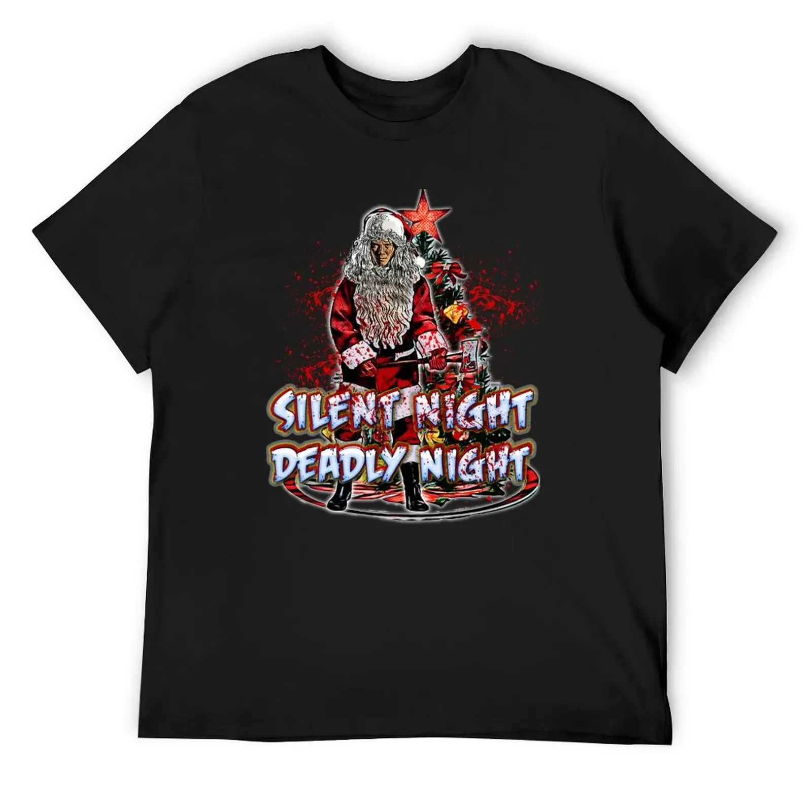 

silent night, deadly night T-Shirt quick-drying kawaii clothes anime t shirts for a boy plain white t shirts men