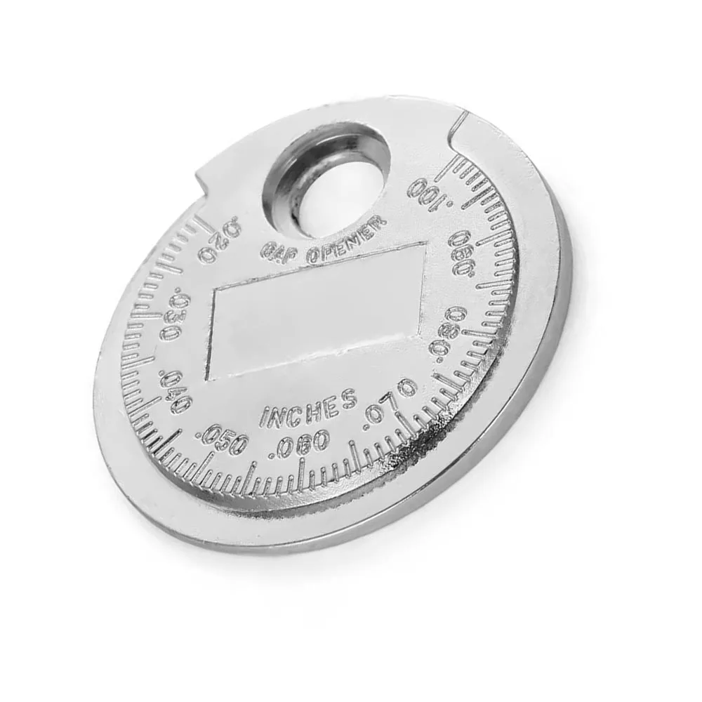 1 قطعة سبائك الزنك سيارة شرارة التوصيل غيج المزدوج قياس الموازين متري الإمبراطوري مكافحة الصدأ أداة قياس السيارات #1