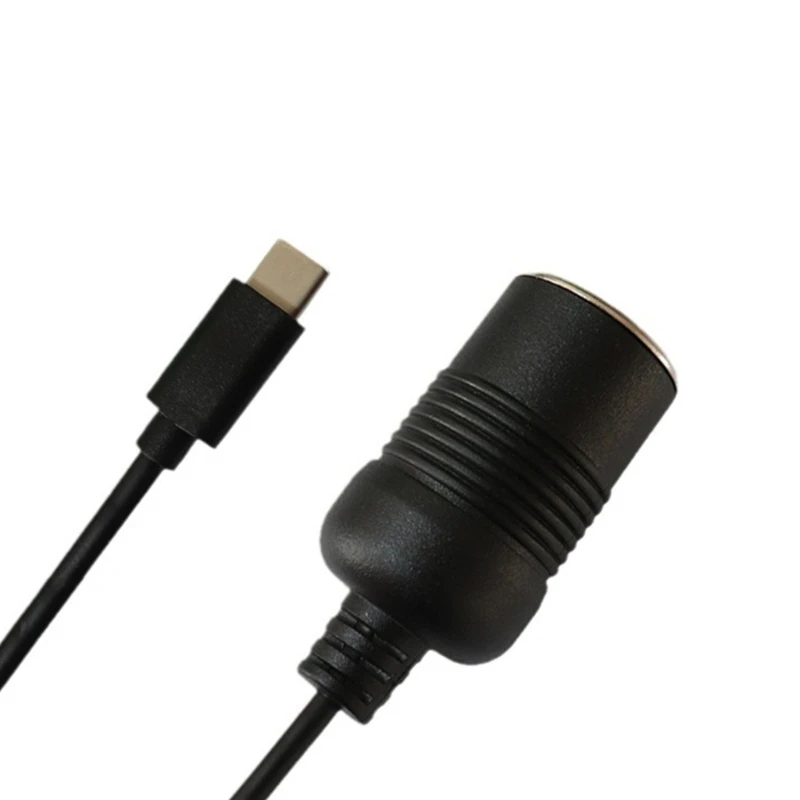  Auto Interior Accessories Plug Connector Adapter USB C To 12V Converter Adapter Controller Charging Cable Socket