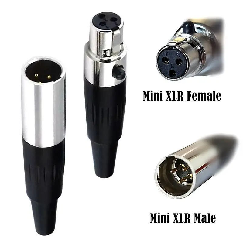 Elbow XLR Welding Head Copper Core Mini XLR/XLR 3-Core Male Female Mixing Table Amplifier Microphone Cable Welding Plug