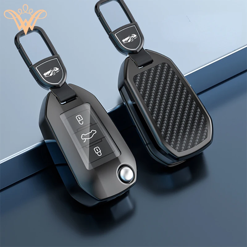 

Zinc Alloy Car Key Case Cover Shell For Peugeot 208 308 408 508 2008 3008 4008 5008 For Citroen C3 C4 CACTUS C6 C8 Accessories