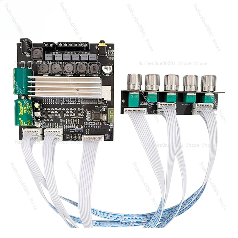 

ZK-TB22P 2.1 Channel Bluetooth Audio Amplifier Board Tpa3116 Module TWS Sound Boxes Potentiometer External