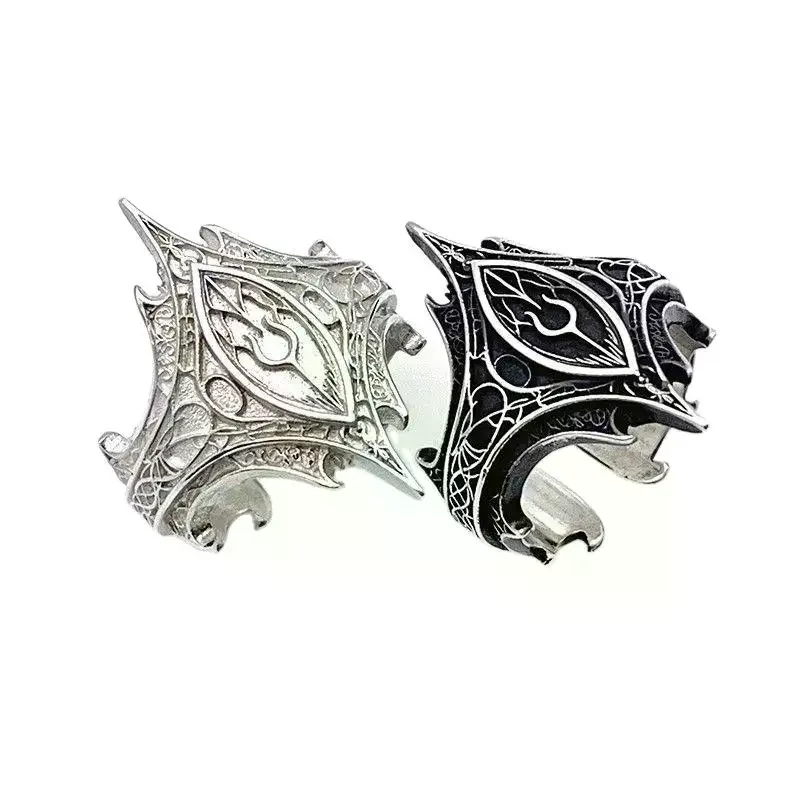 Vintage Jewelry Personalized Irregular Pattern Gothic Style Open Ring Men Women Party Accessries Gift