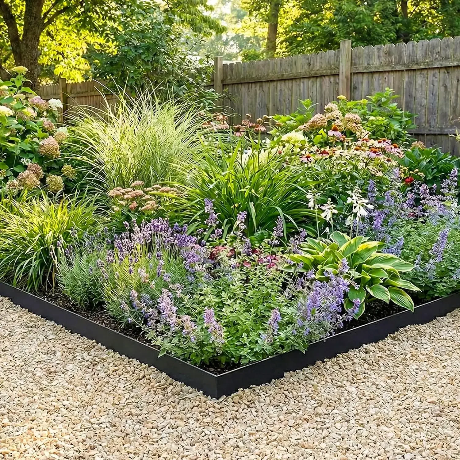 Galvanized Steel Landscape Edging - 4.5 inch Hammer-in Metal Garden Edging with 16Pcs Stakes, Edging for Lawn, Flower Bed