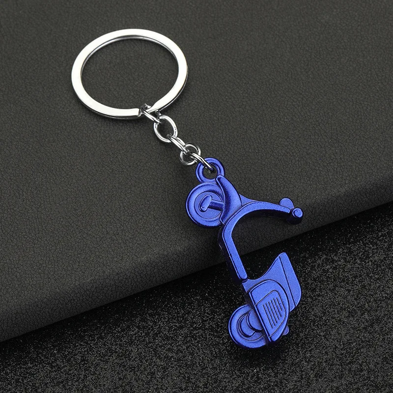 2024 Metal Electric Vehicle Keychain Creative Personalized Motorcycle Pendant Keychain Personalized Small Gift