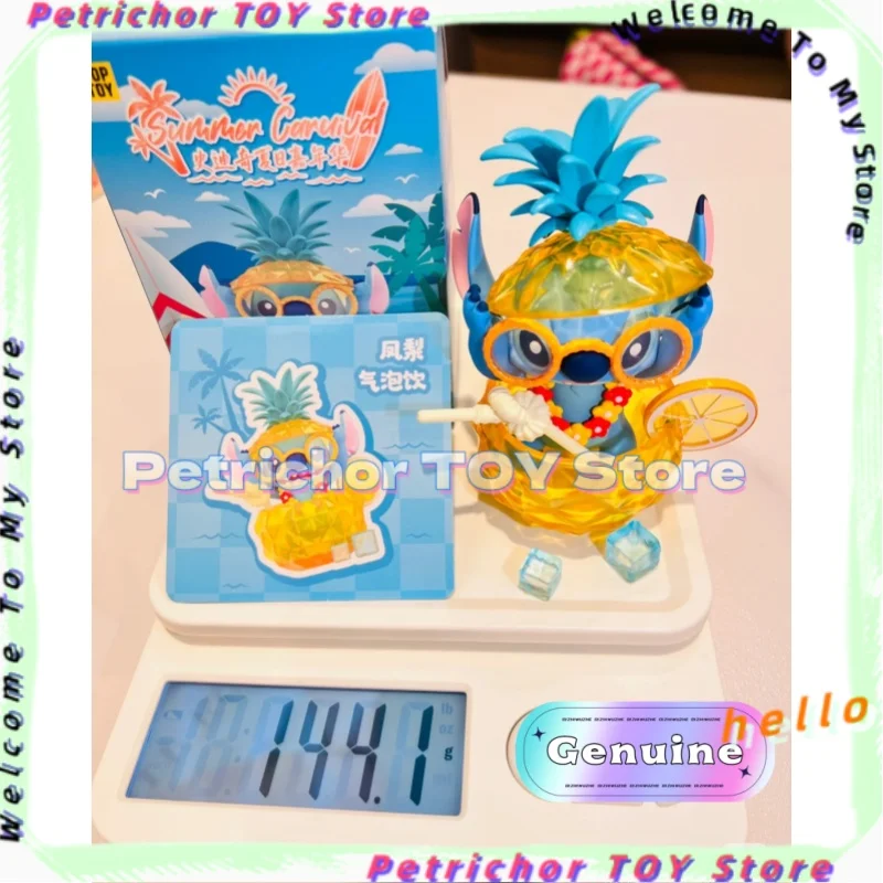 

Genuine Disney Summer Carnival Series Stitch Cartoon Blind Box Kawaii Anime Model Toy Desktop Collection Gift In Stock