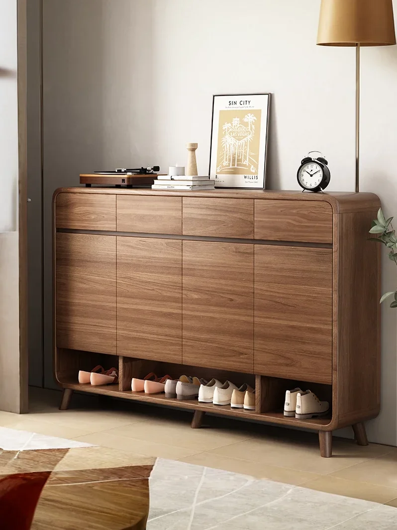 New Chinese Shoe Cabinet  Entrance Entrance Entrance Storage Storage Cabinet Integrated Against The Wall