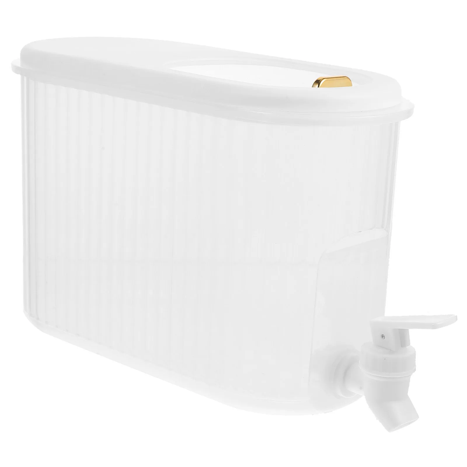 

Large Cold Water With Faucet For Fridge Ice Beverage Drink Pitcher Juices Storage Container Party Supply Brewing Wine Dispenser