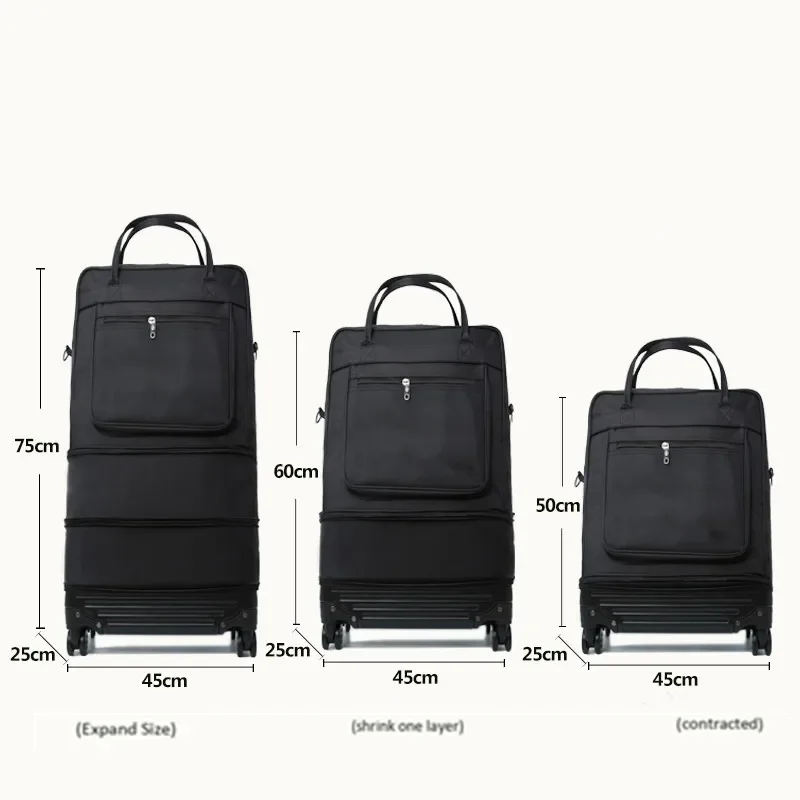 Women Travel Bags Men Trolley Air Carrier Studying Abroad Luggage Large capacity Storage Suitcase Plane waterproof 4 wheels Bag