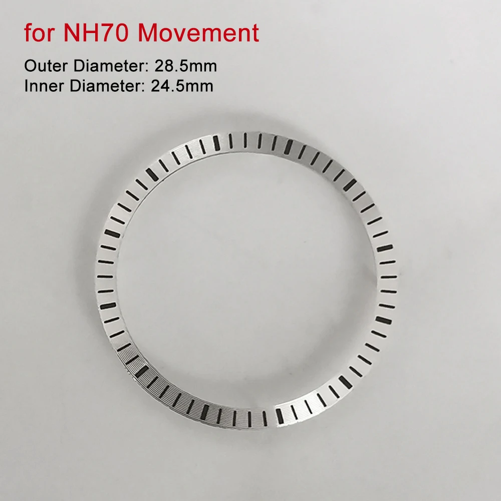 Bezel Mouth Inner Shadow Ring NH35 Case Ring for NH70 Movement Case Ring Replace Outer Diameter 29.5MM Inner Diameter 24.5MM
