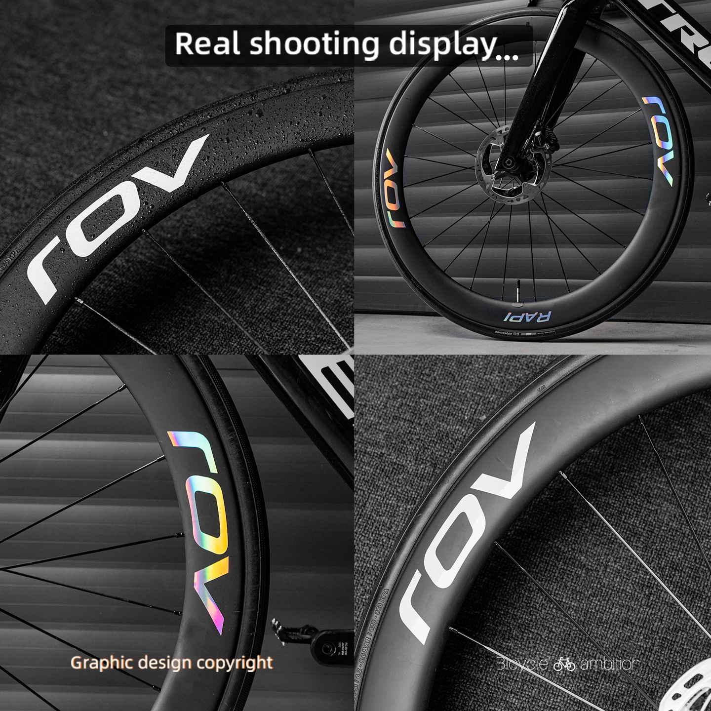 For Specialized RAPIDE CL2 Road Bike Wheel Set Color Change Stickers Hub Tire Carbon Wheel Wrap Boost Style Bike Decor Sti