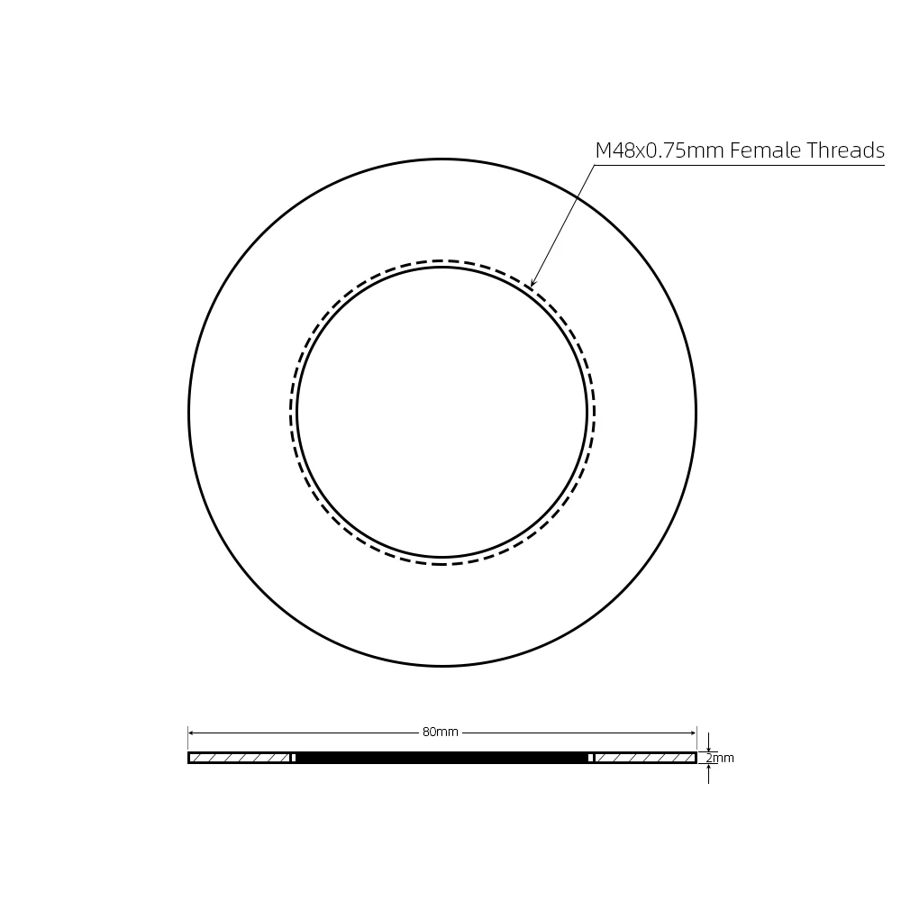 EYSDON Lock Ring / Orientation Control Adapter for 2