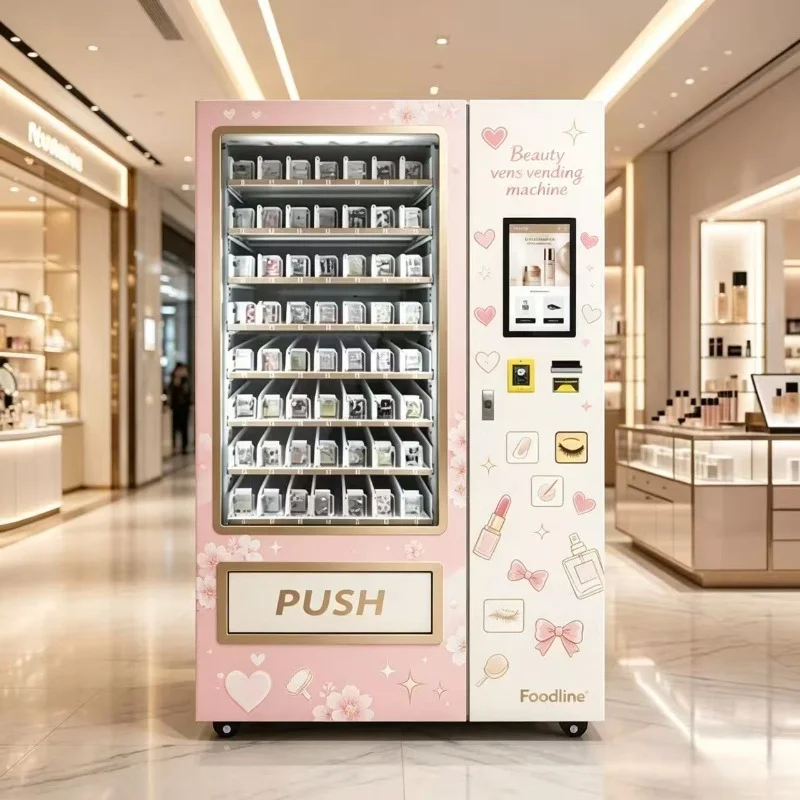 FL Smart Automatic Cosmetic Vending Machine False Lashes Press On Nails Beauty Product Vending Machine For Retail