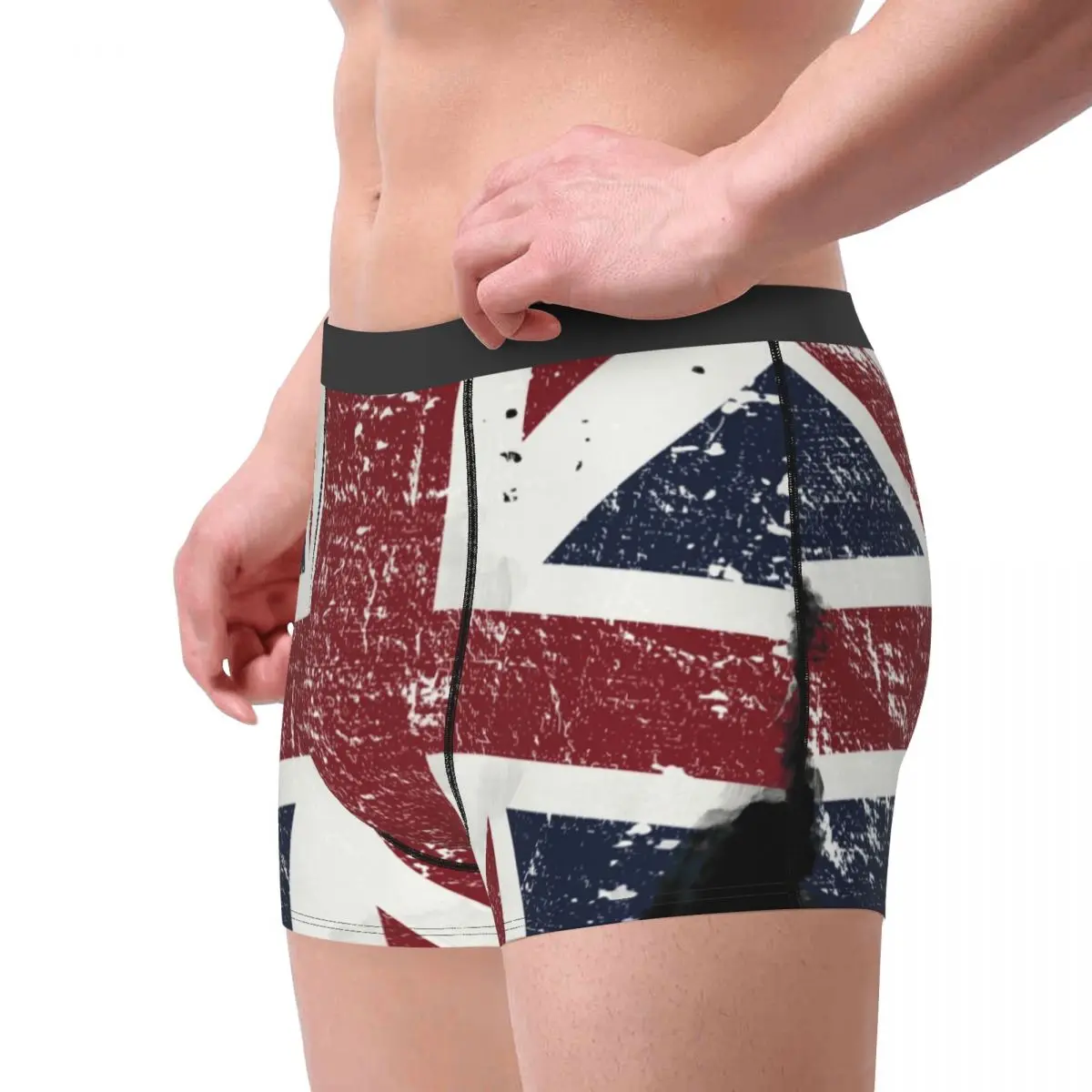 British Flag Underwear Men Sexy Print Customized Union Jack UK United Kingdom Boxer Shorts Panties Briefs Breathbale Underpants