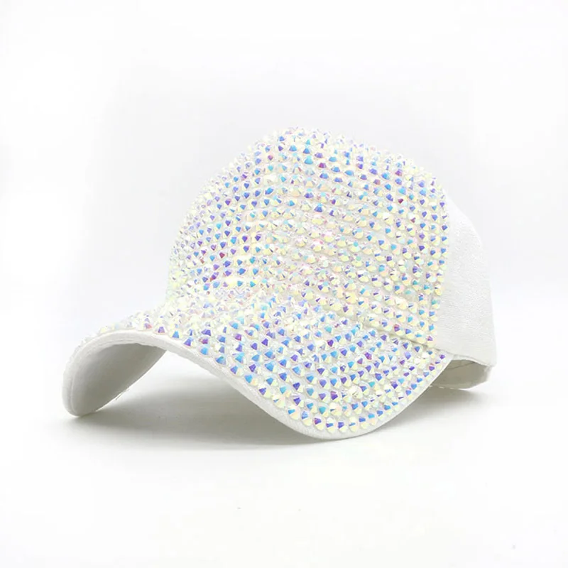 Doitbest Women Rhinestone Female Baseball Cap Men Diamond Cap Girls Snap Back Gorras Spring Summer Unisex Hip Hop Sun hat