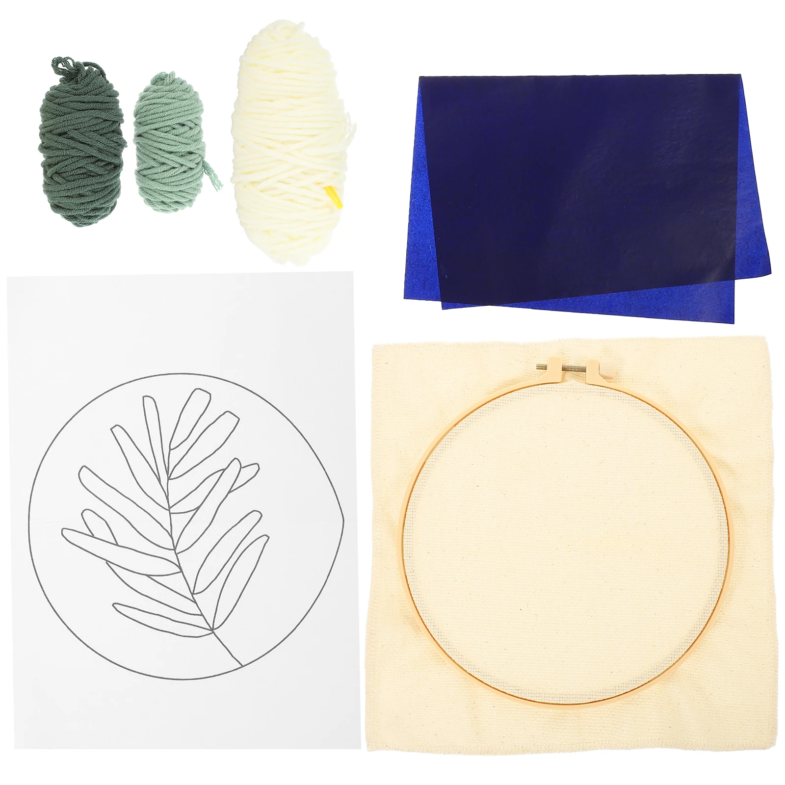 

Premium Kids Needlework Tools Stitchwork Embroidery Kit Sewing Tool Set Lightweight Small Size Materials Easy