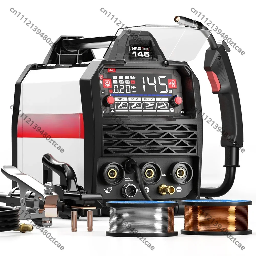 145A Multi Function Synergy Inverter Welder MIG MAG MMA Lift TIG Gas Gasless IGBT Welding Machine