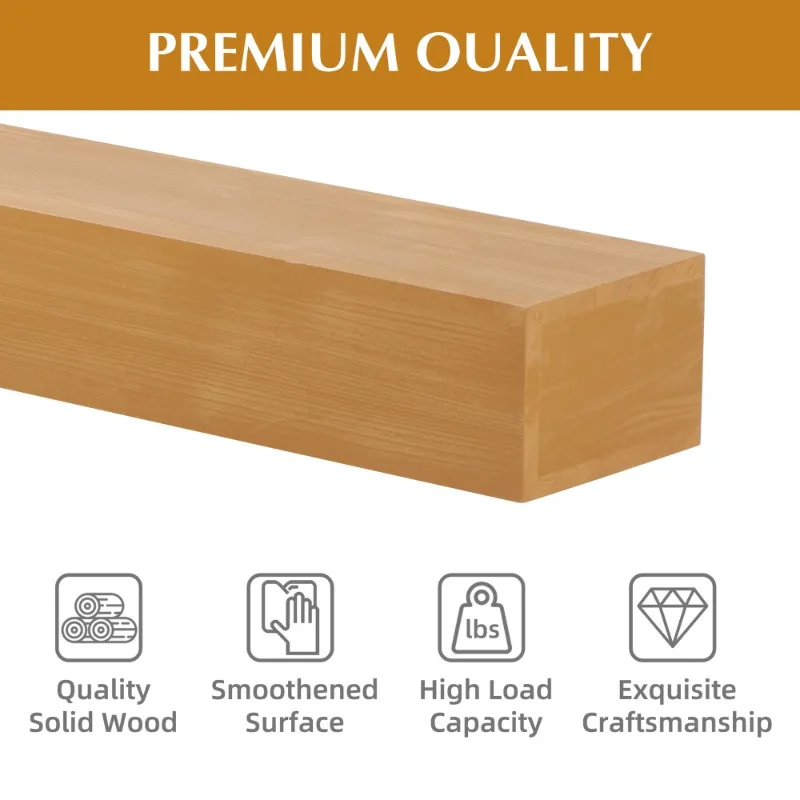 Деревянная плавающая полка, настенная полка для хранения для гостиной, ванной комнаты, спальни, декор, органайзер для дисплея