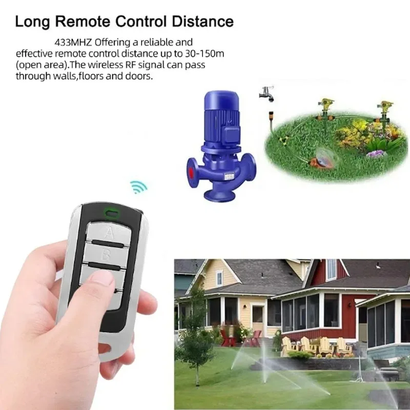 Garage Remote Electronic Gate Control 433mhz Gate Key Fob Command Hand Transmitter Wireless Remote Control Of Shutter Door