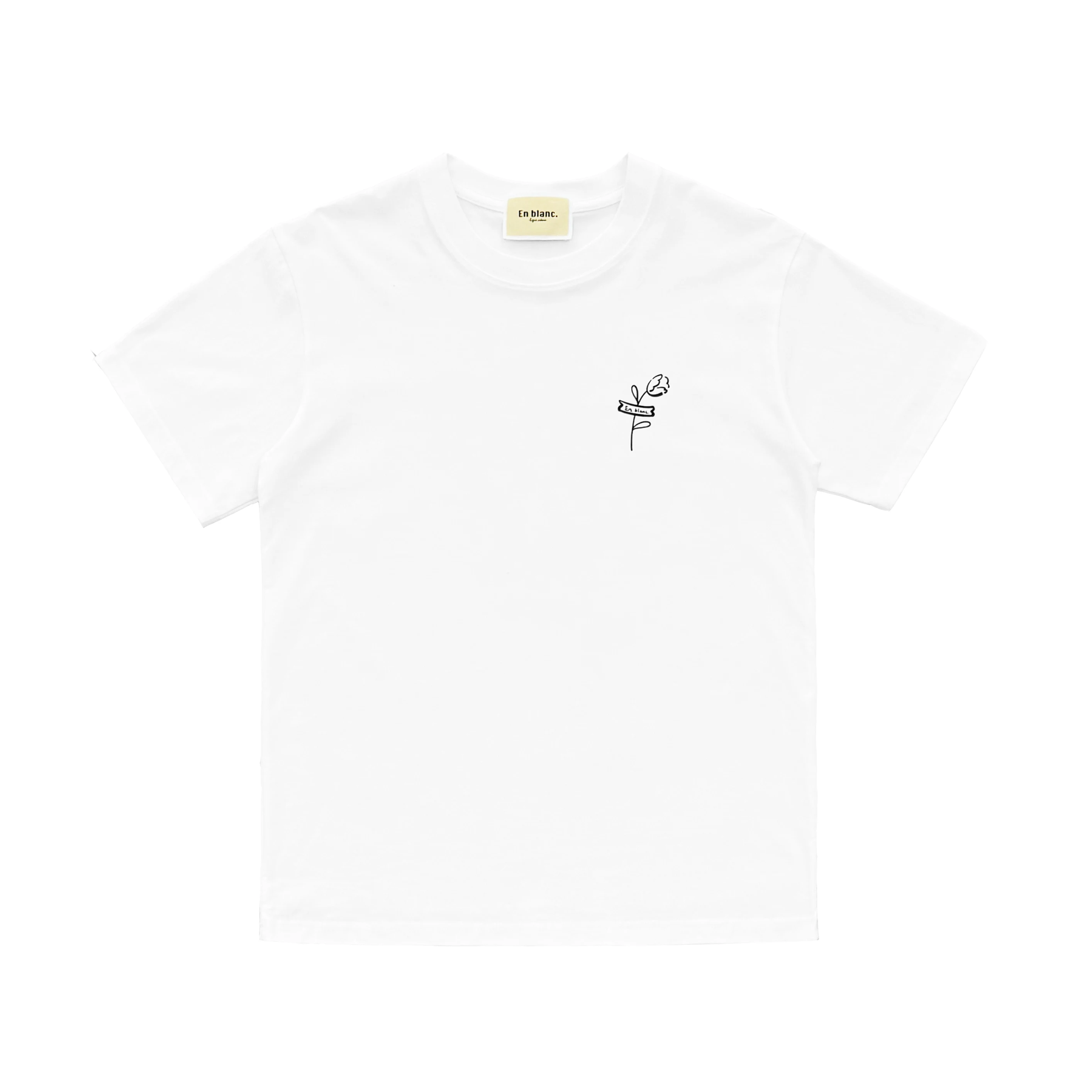 

Original Design Tulip Bouquet Printed T-irt En Blancligne Crme Cotton 00% Summer 2025 Women's Premium Faion T-irt