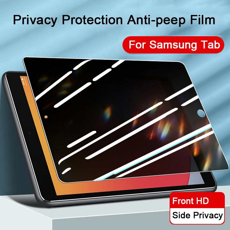 Anti-spy Screen Protector For Samung Galaxy Tab S7 S8 11 FE/Plus 12.4 S6 Lite 10.4 A8 10.5 Privacy Filter Matte Anti-Peep Film