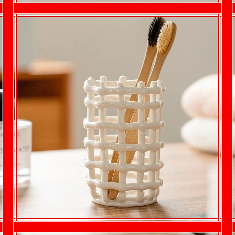 Ceramic Toothbrush Holder Creative Simple Toothpaste Holder Home Bathroom Toothbrush Storage Cup Toothbrush Storage Container
