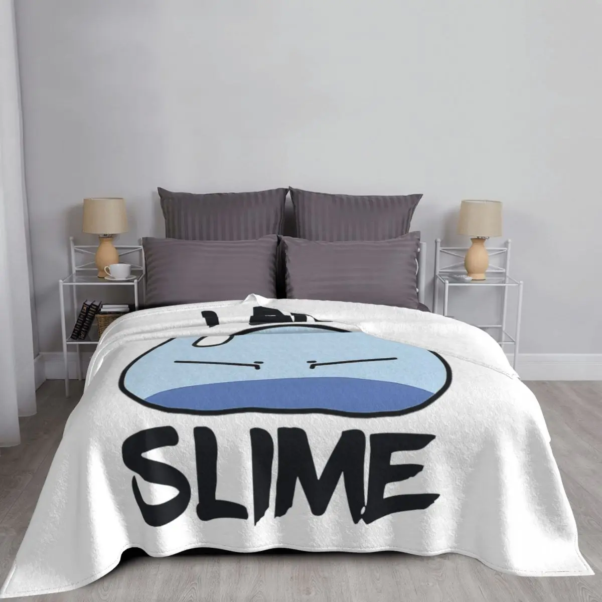 That Time I Got Reincarnated As A Slime Blankets Fleece All Season Anime Portable Soft Throw Blanket for Sofa Car Bedspreads