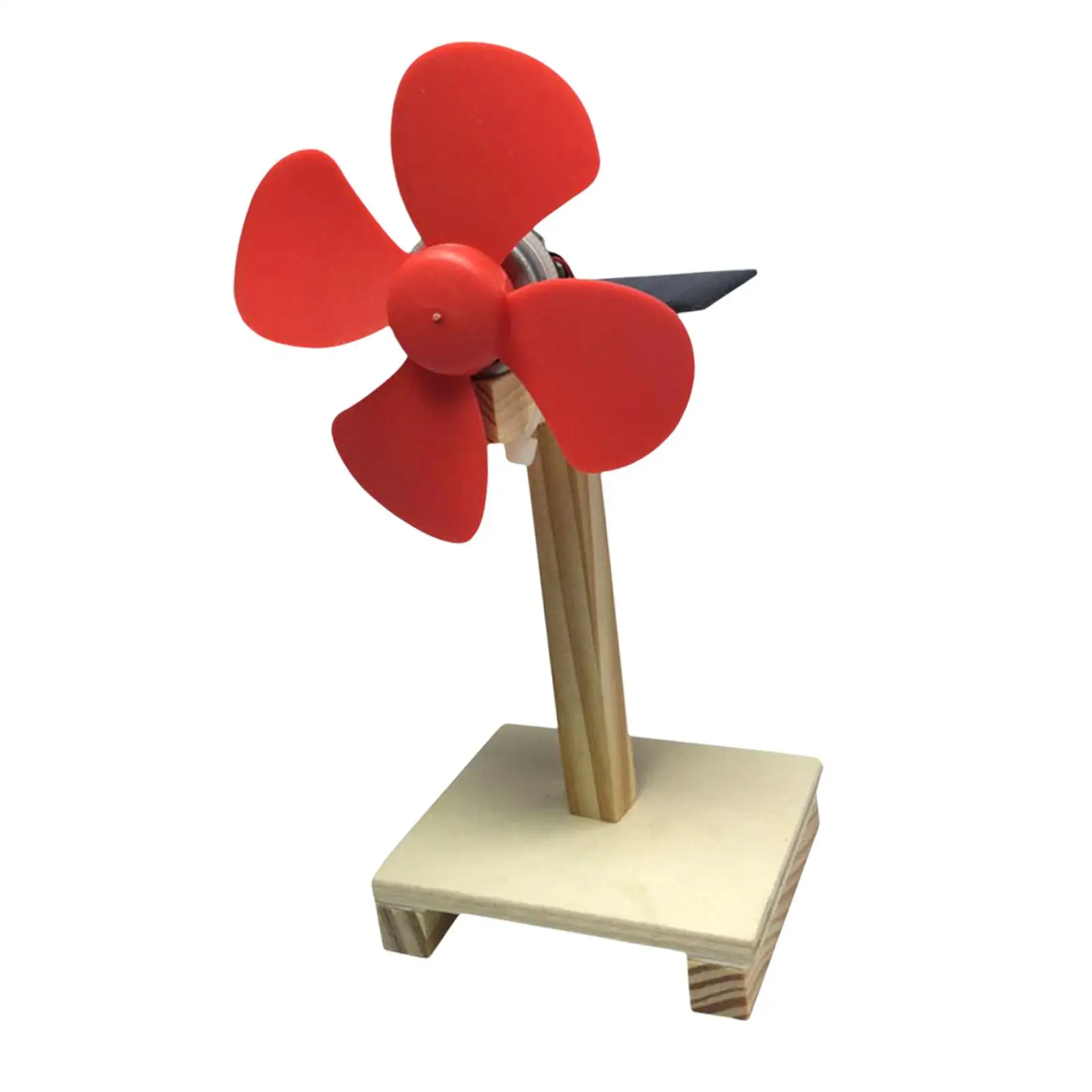 Wooden Building Kits Novelty Wooden Solar Fan Stem Kits science Study Interaction Gift Exploring The Principle Teaching Prop