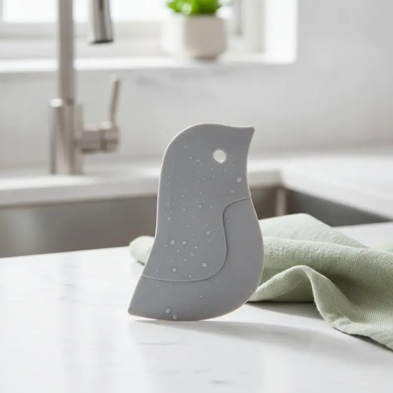 Household Kitchen Multifunctional Soft Scraper Dirt And Grease Cleaning Tool Silicone Scraper To Clean Pots And Oil Stains