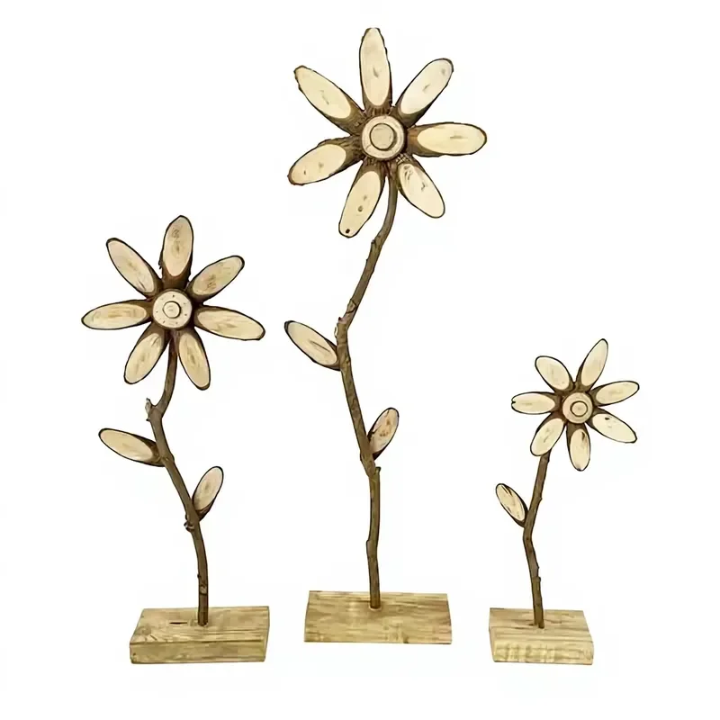 for Chinese Wooden Decorations Garden Forest Easter Pastoral Window Wedding Decorative Props