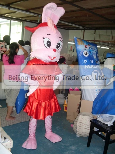 

New Adult Hot Sale Foam Cute Rabbit Fancy Cartoon Mascot Costume Plush Christmas Fancy Dress Halloween Mascot Costume