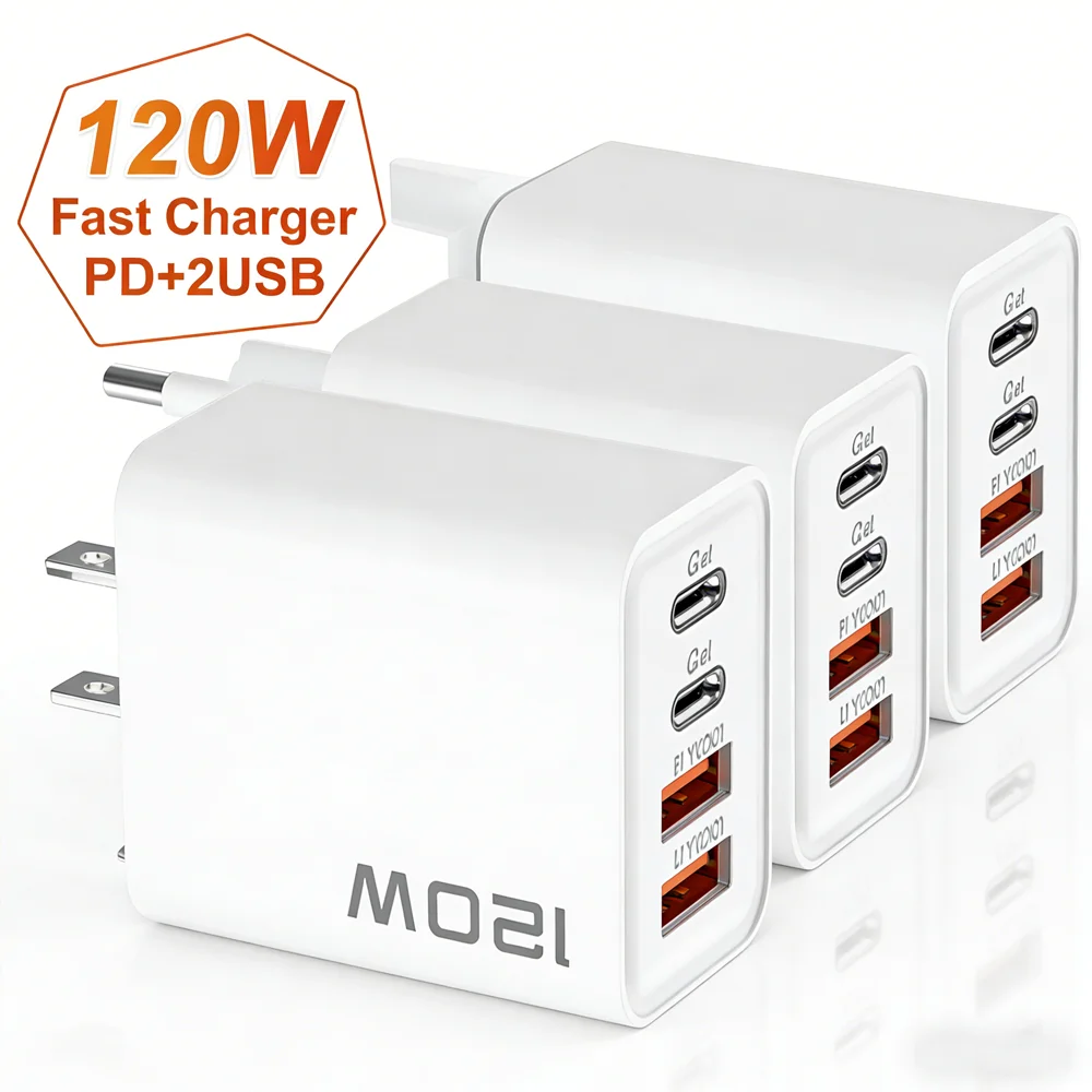 120W Fast Charger 4…