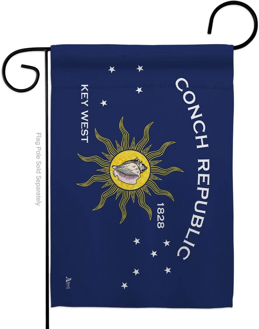 Americana Home & Garden Conch Republic Garden Flag Regional Nation International World Country Particular Area House Decorat