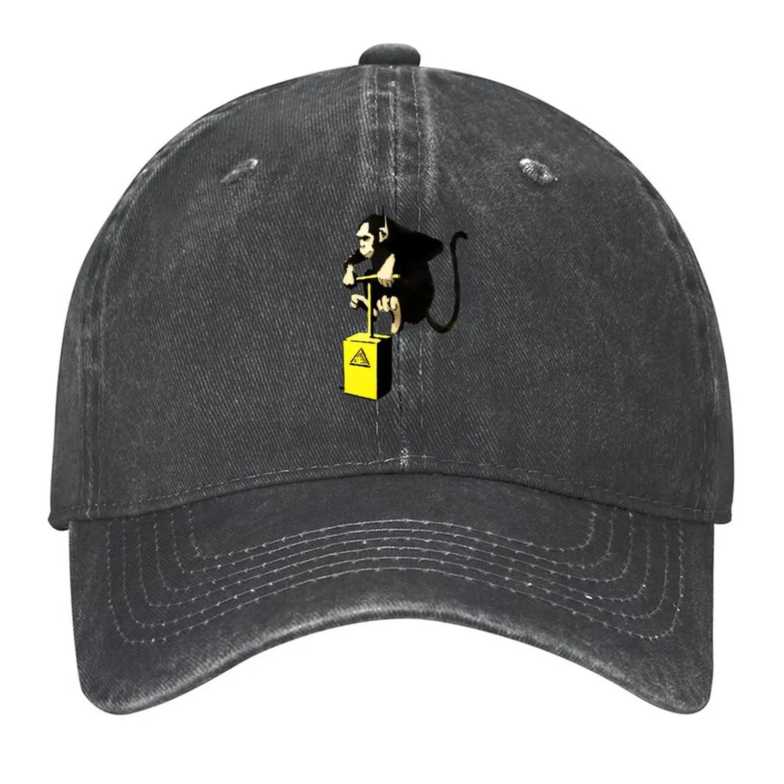 

Monkey Detonator - Animals Strike Back - Banksy Baseball Cap Mountaineering Trucker Hat Winter hat Hood For Men Women's