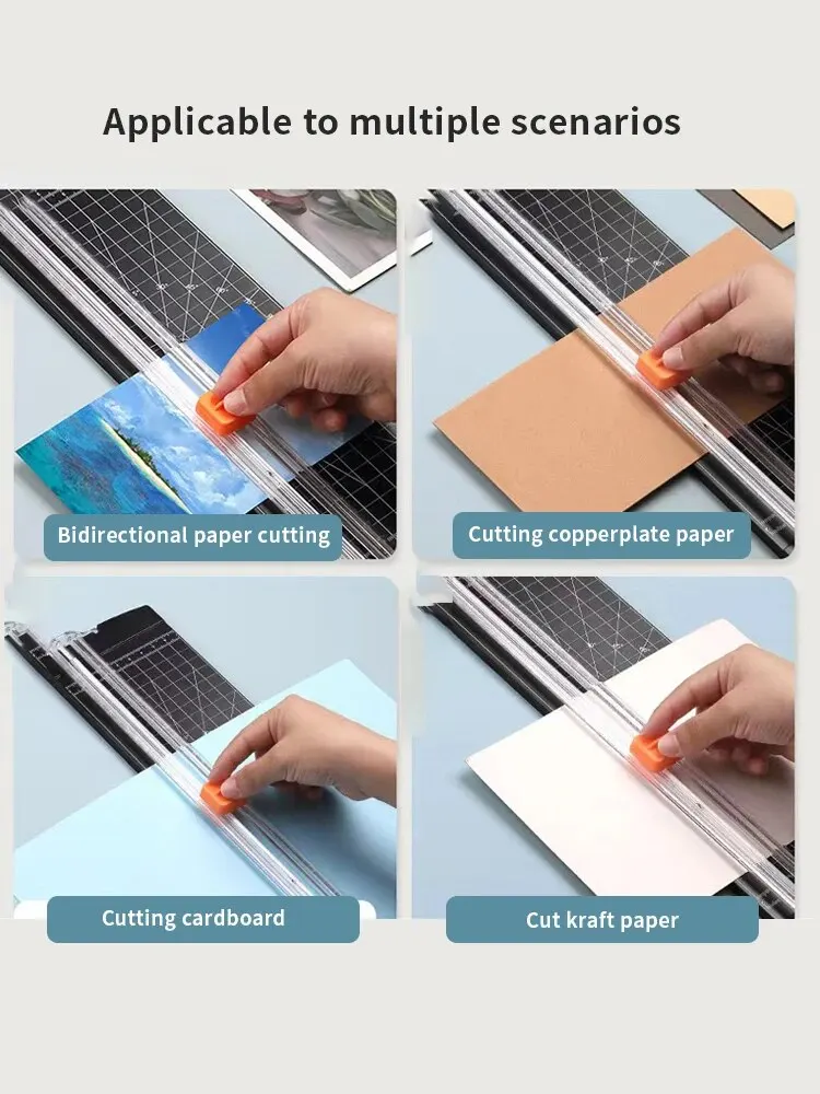 Double Sided Cutting A4 Paper Cutter Small Mini Paper Cutter STUDENT'S Hand Made Ledger Cutting Photo