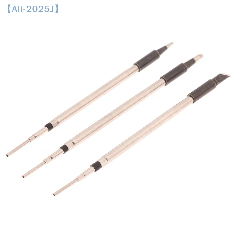 【J】Ceramic Heating Core Soldering Iron Tip Blade Tip Horseshoe Tip Round Pointed Stainless Steel Soldering Iron Tool Accessories