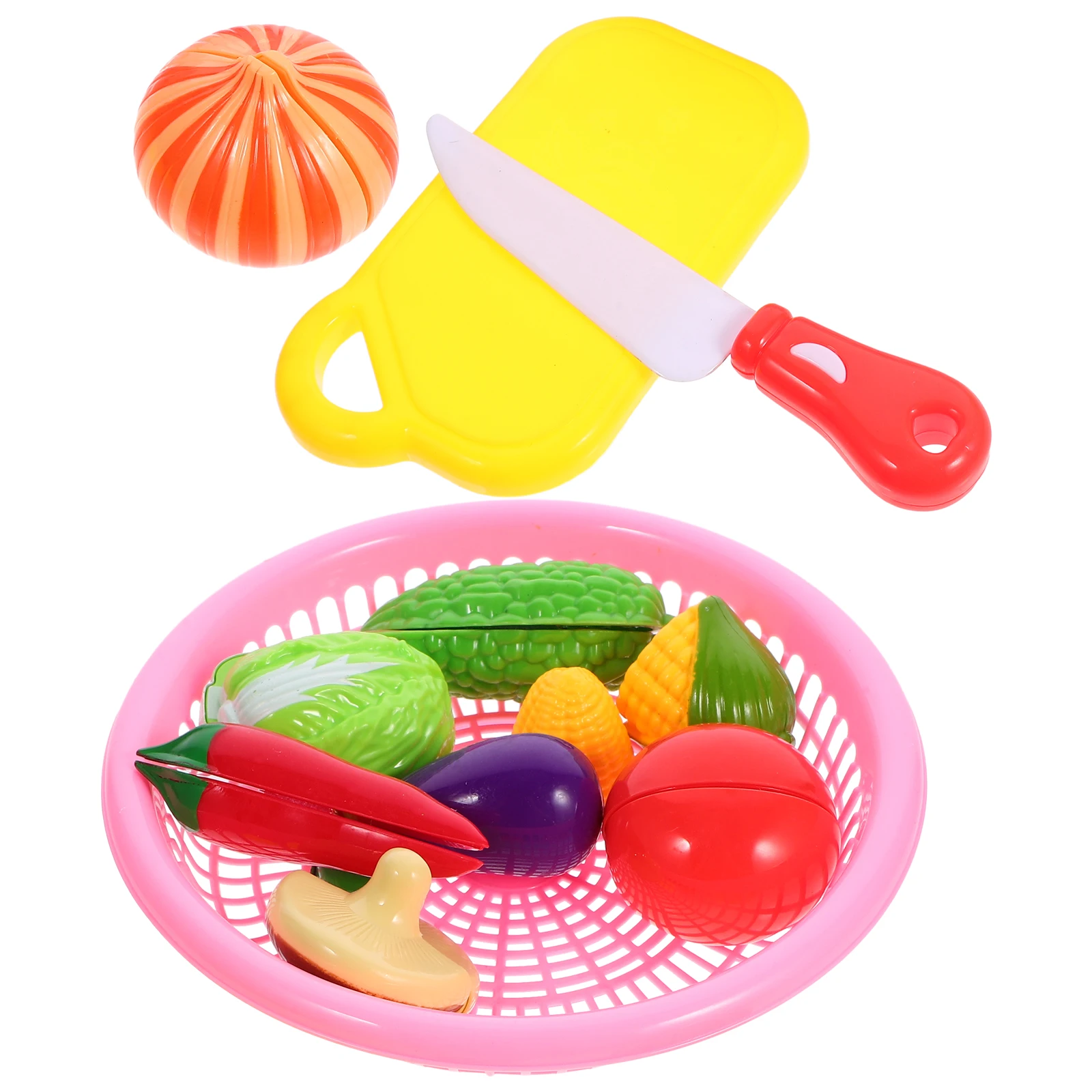 1 set 1 Set Kids Cutting Vegetable Smooth Surface Educational Play Kitchen For Party Birthday Gift Cute Children'S Day Present