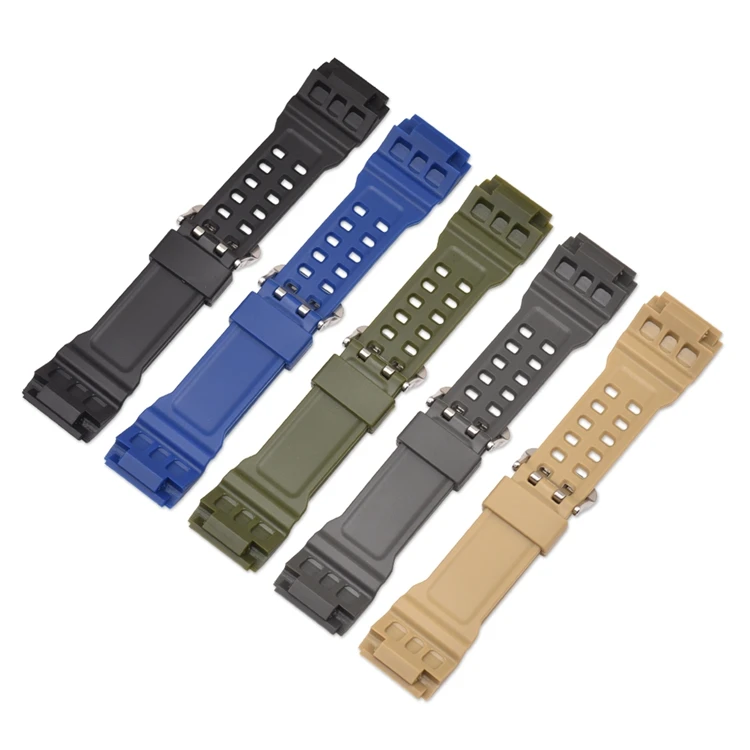 Silicone Watchband for Casio G-Shock GG-1000 GWG-100 GSG-100 Men Waterproof Sport Resin Bracelet Watch Band Strap with Tool