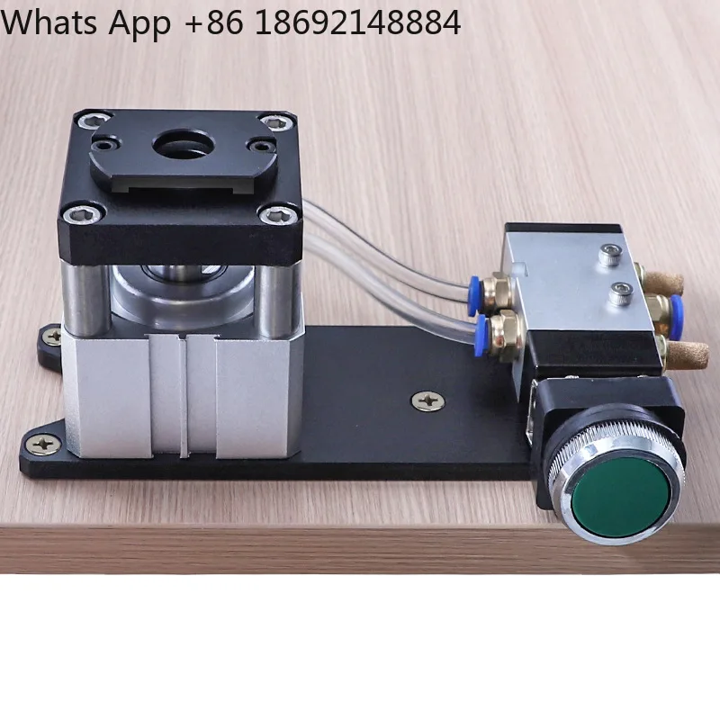 Pneumatic edge banding puncher Three-in-one hole Round sticker punching machine Edge banding belt
