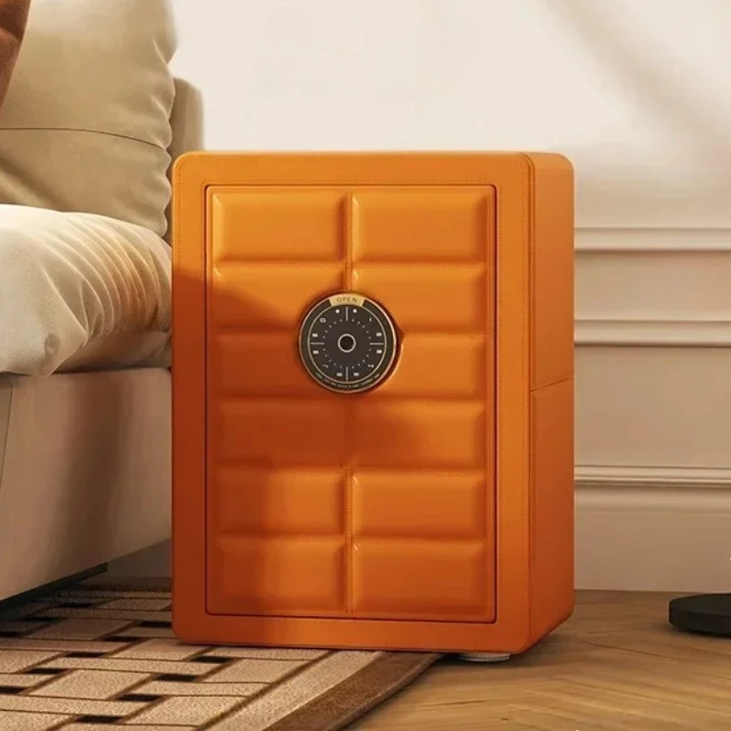 #Fingerprint Safe Box Strong Boxes For Home Nordic Pink Mini WiFi Fingerprint Password Key Security Protection Safe Fingerprint