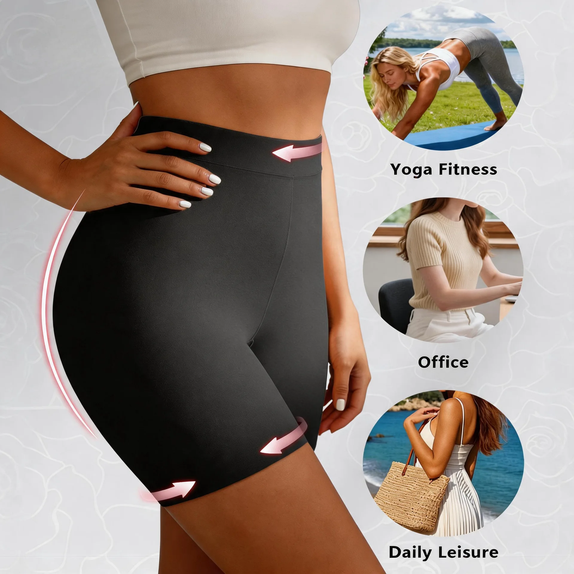 Seamless Underwear Women - Nahtlose Damen-Boyshorts mit hoher Taille, Bauchkontrolle,