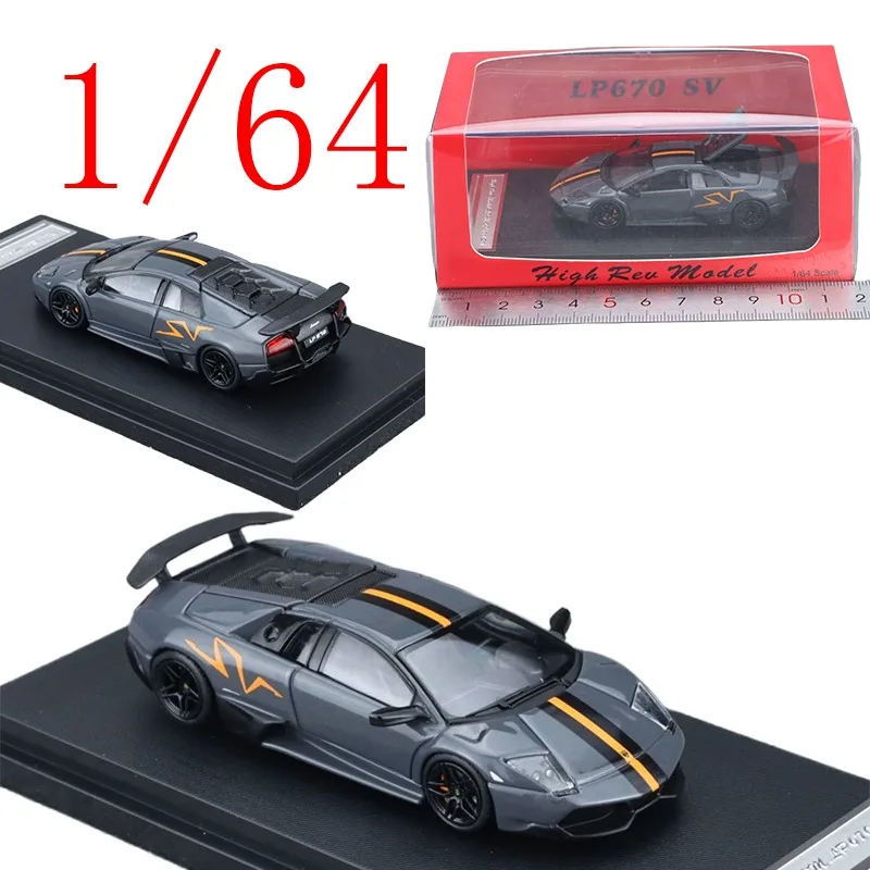 

HRM Diecast 1/64 Scale Lamborghini Alloy Model Cars Lamborghini LP670 SV Play Vehicles Toys for Boys Gift Original Box