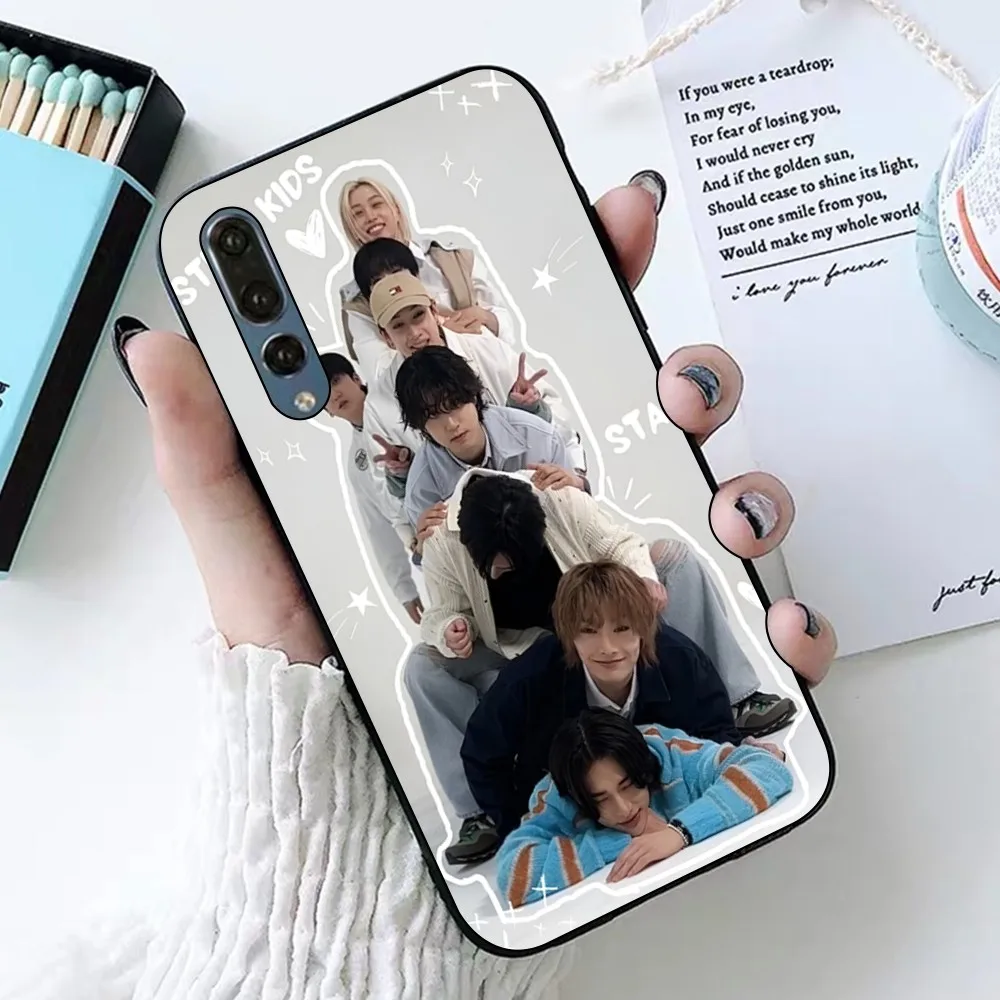 Kpop S-Stray K-Kids Black Silicone Phone Case For Huawei Honor 10 Lite 9 20 7A 9X 30 50 60 70 Pro Plus Soft Silicone Cover