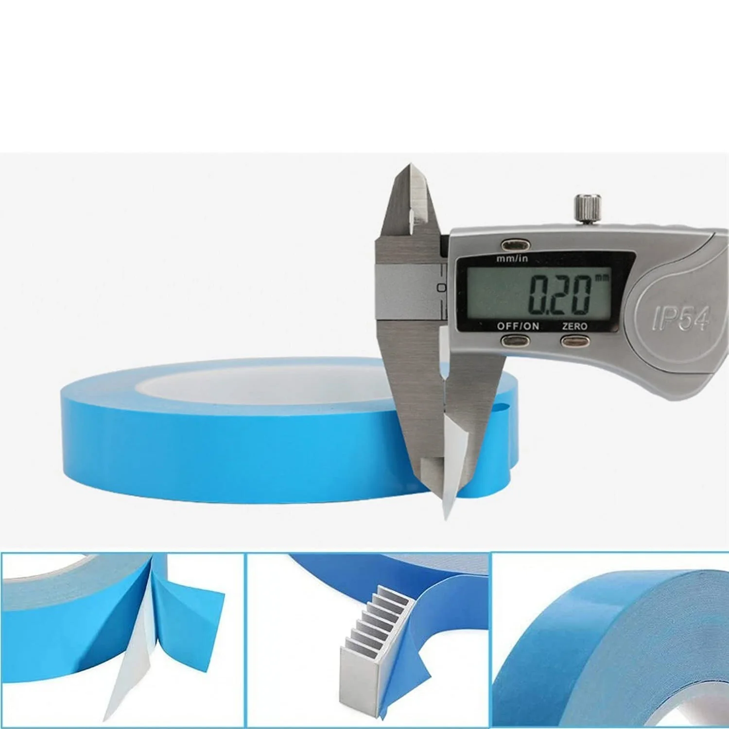 B50C Heat Sink Tape 25Mx20mm Double Sided Thermal Adhesive Tape For CPU GPU SSD Drive LED PCB IGBT Mos Tubes Circuit Board