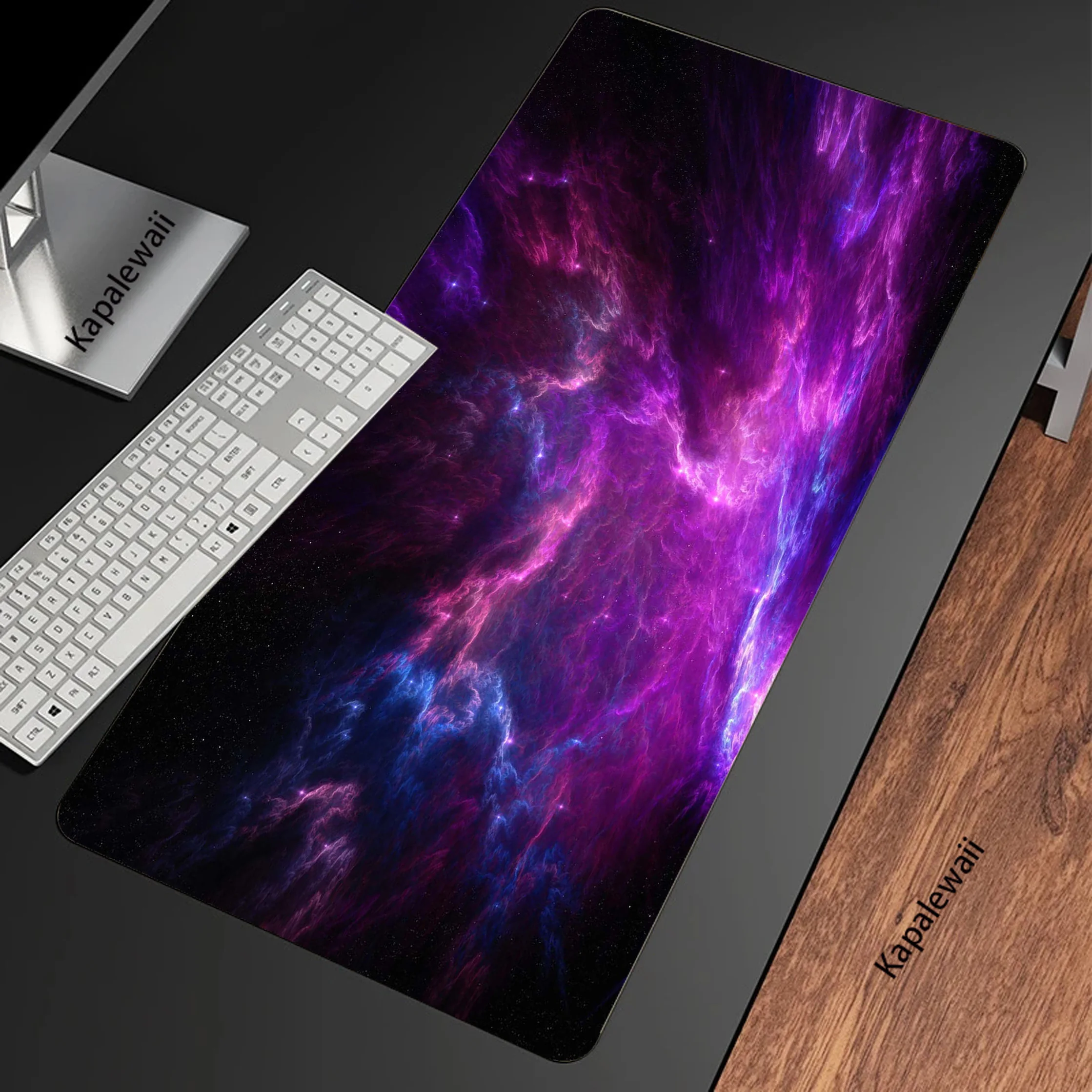 Purple Star Space Gamer Desk Mousepad Mechanical Keyboard XXL Soft Rubber Mouse Pad 900x400 Mice Computer Peripherals Office Mat