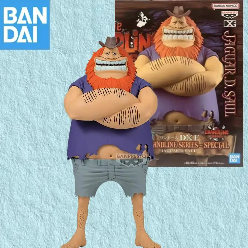 Na Stanie Bandai Namco Banpresto One Piece Jaguar D. Saul Dxf Seria Grandline Specjalna Ozdoba na Biurko Figurka Model Zabawka Prezent